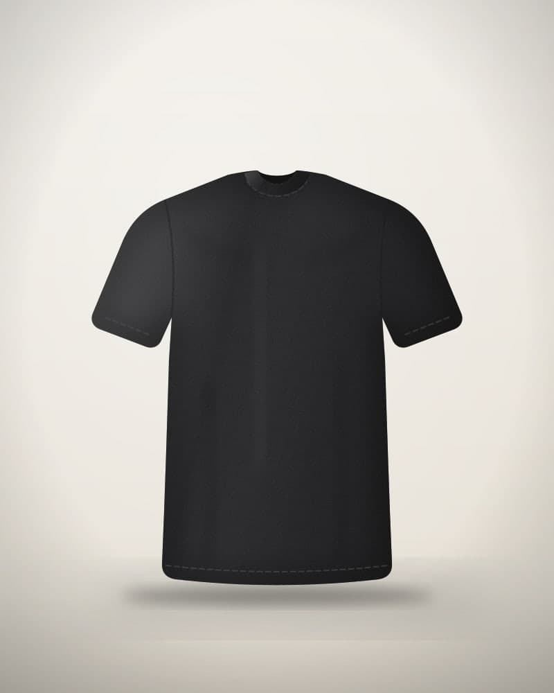 Essential Crew Tee in Black