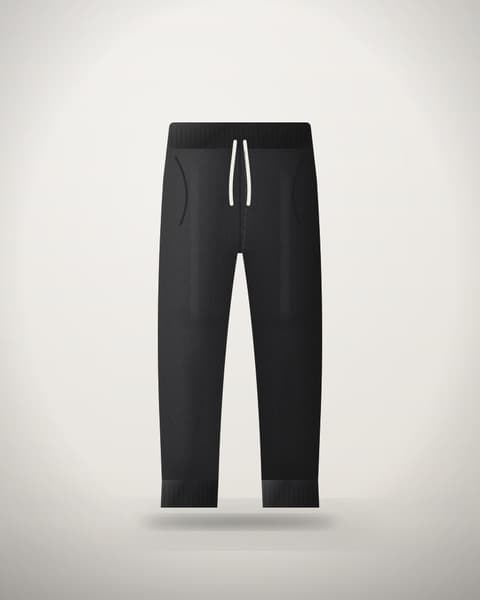 Tapered Jogger Trousers in Black